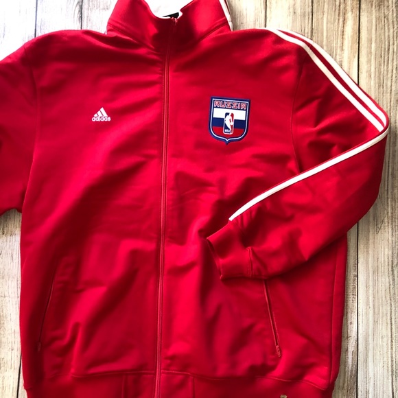 Adidas Jackets \u0026 Coats | Adidas NBA Russia Track Jacket Mens Size 2XL | Color: Red/White | Size: XXL | Lolanikki's Closet